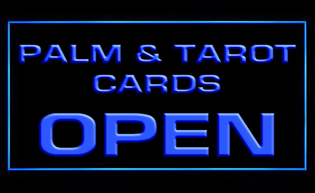 Palm and Tarot Cards LED Neon Sign